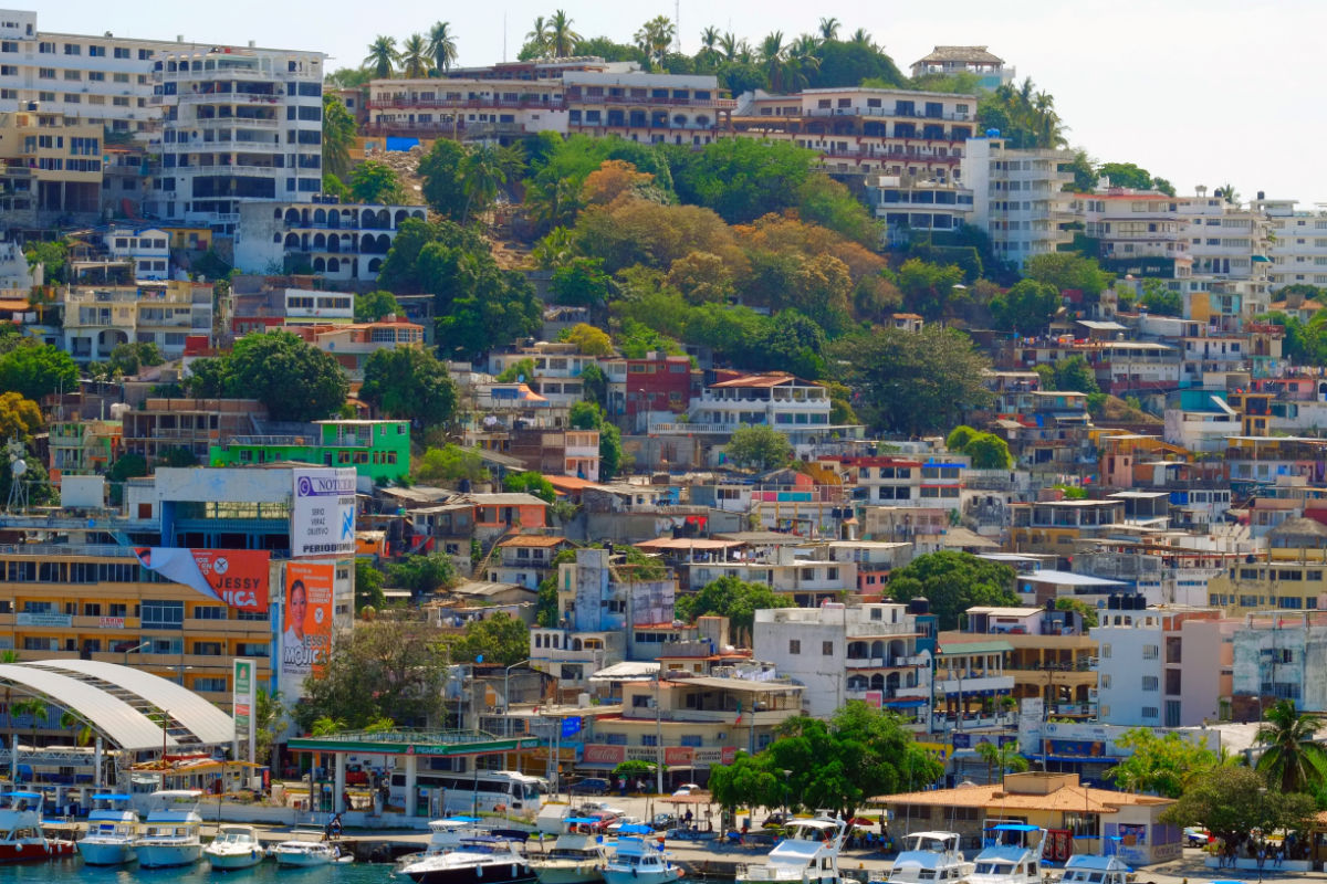 Homes on a Hillside in Cabo San Lucas, Mexico