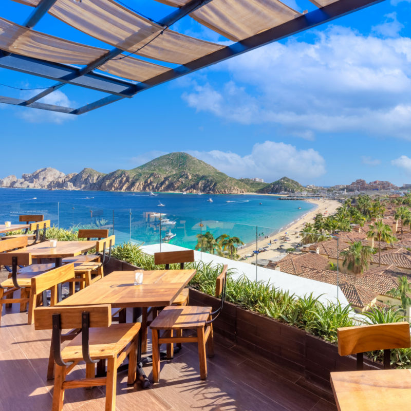 Views of Land's End from a Restaurant in Los Cabos, Mexico