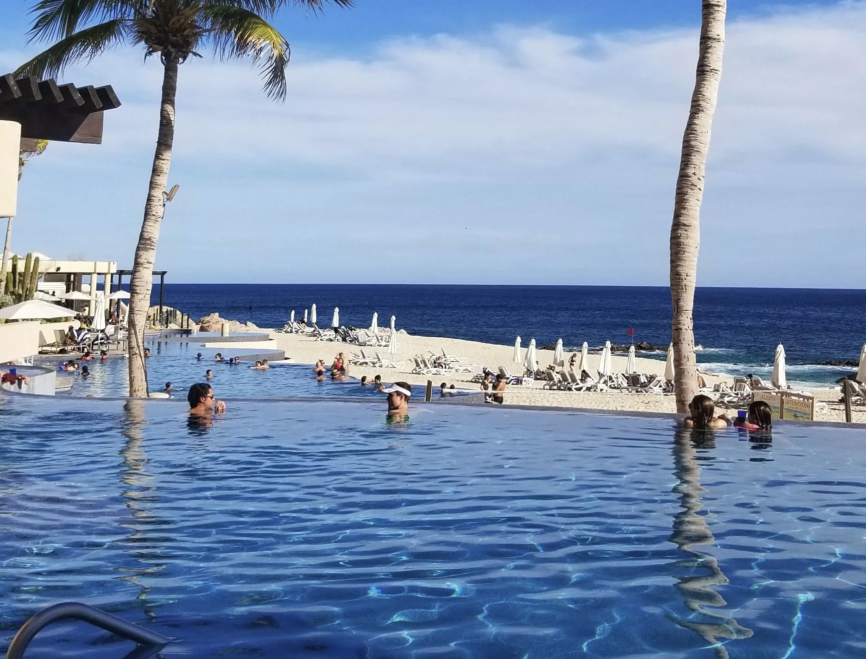 Los Cabos Pool Beach Chairs on beach