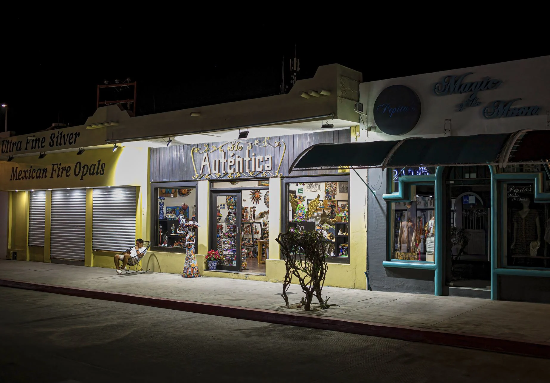 Downtown Cabo At Night