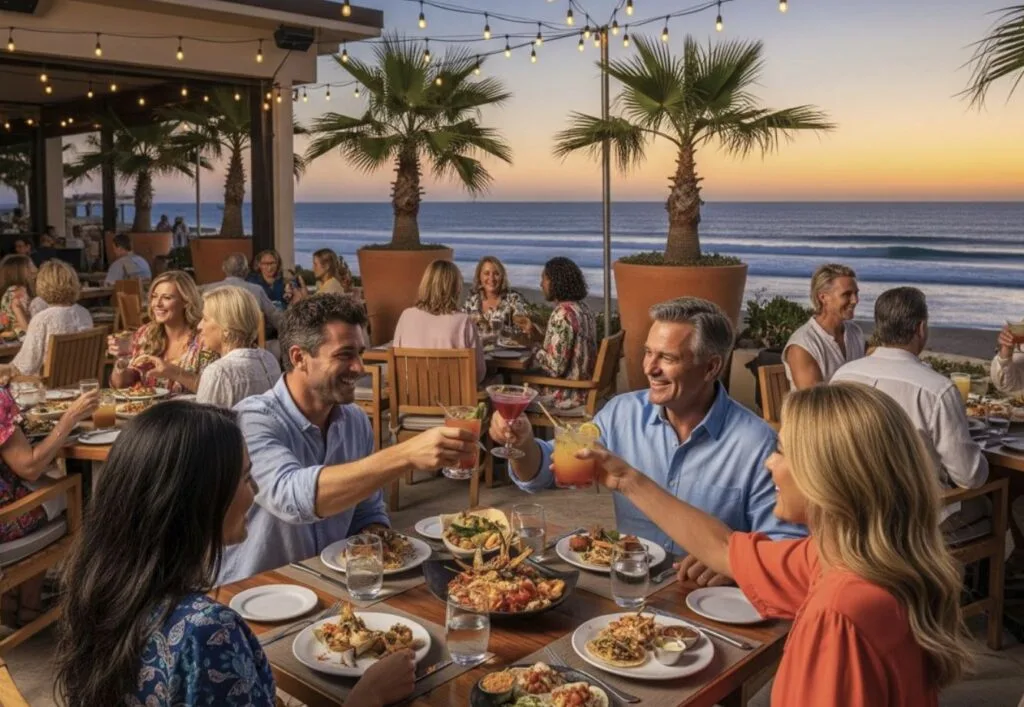 Dining oceanfront Los Cabos
