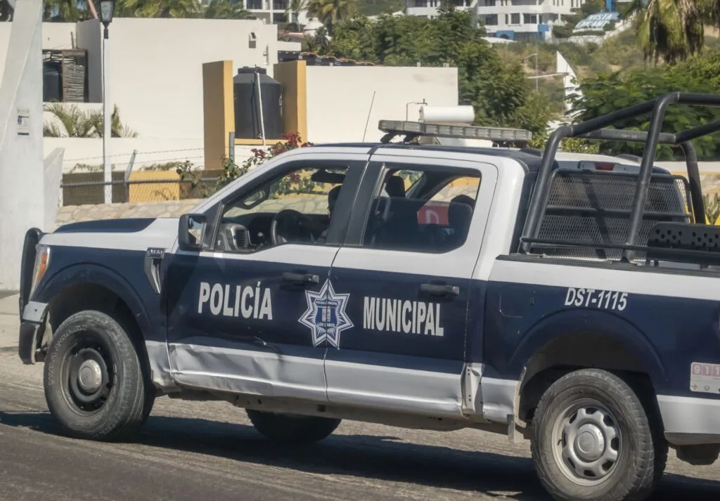 Police truck in Cabo San Lucas