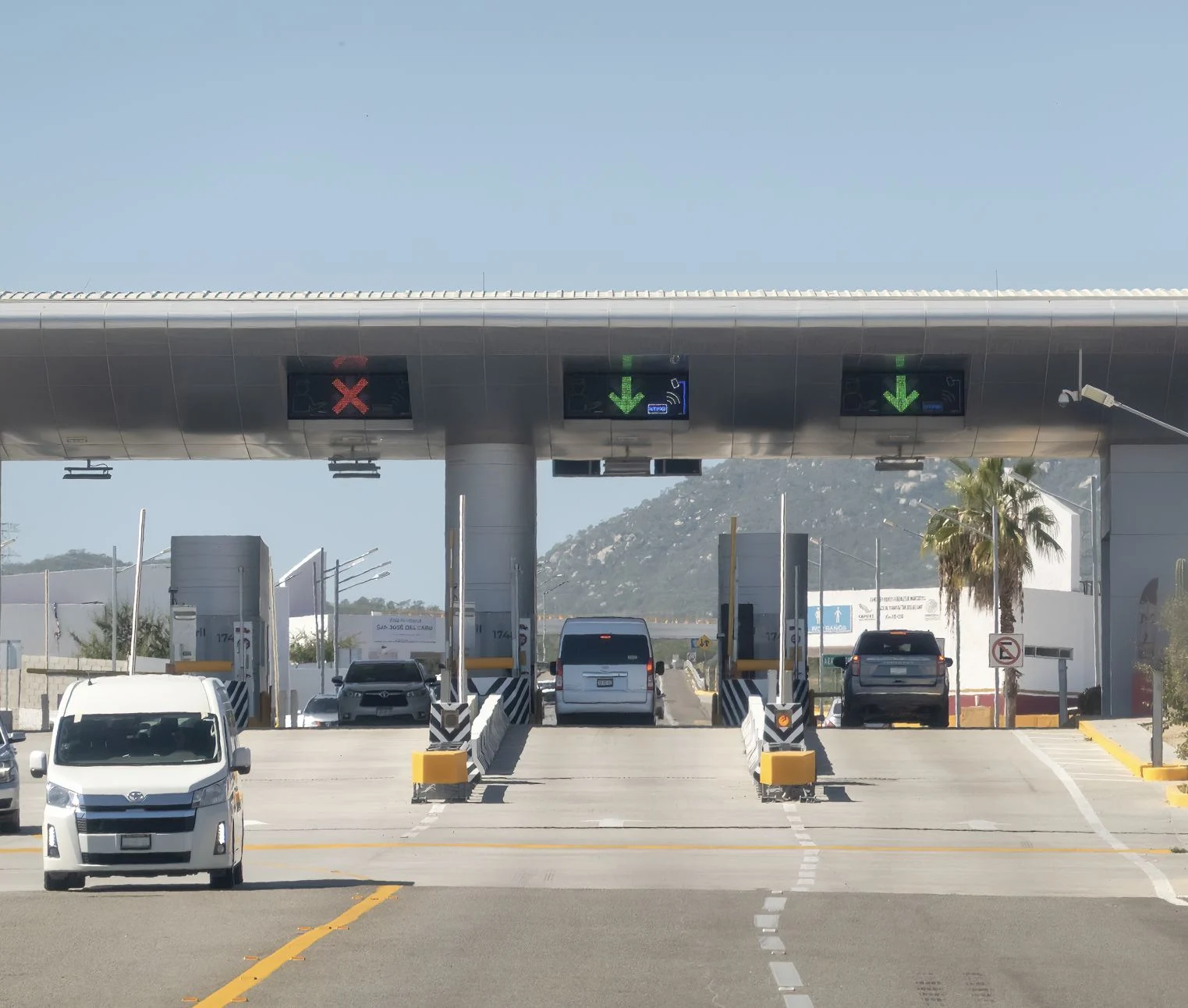 Toll booth highway cabo