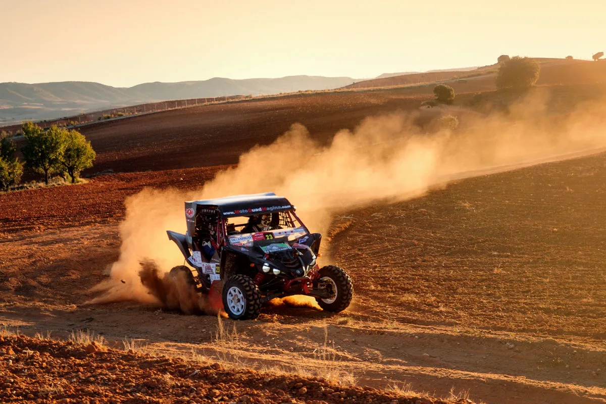 Dune buggy racing in the desert