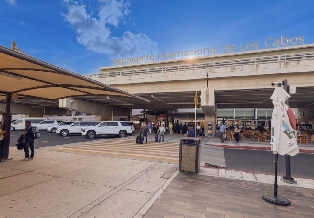 SJD Airport arrivals. Original Photo March 2026 By Tyler Fox