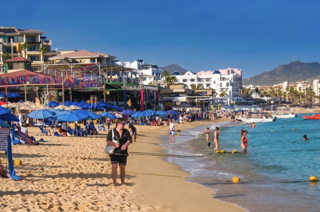 Busy Los Cabos Beach
