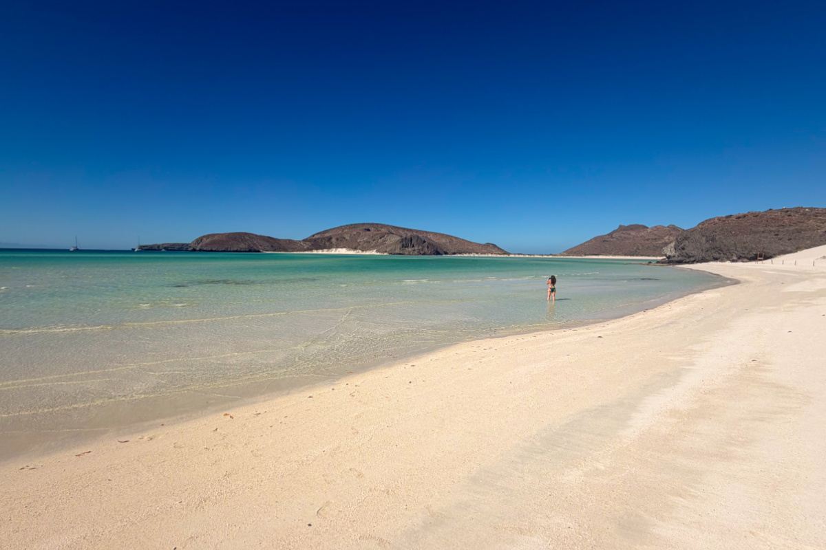 Balandra Bay near La Paz with Balandra Beach in the background