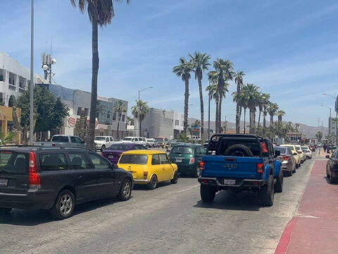Cabo Street with Traffic During Blockade