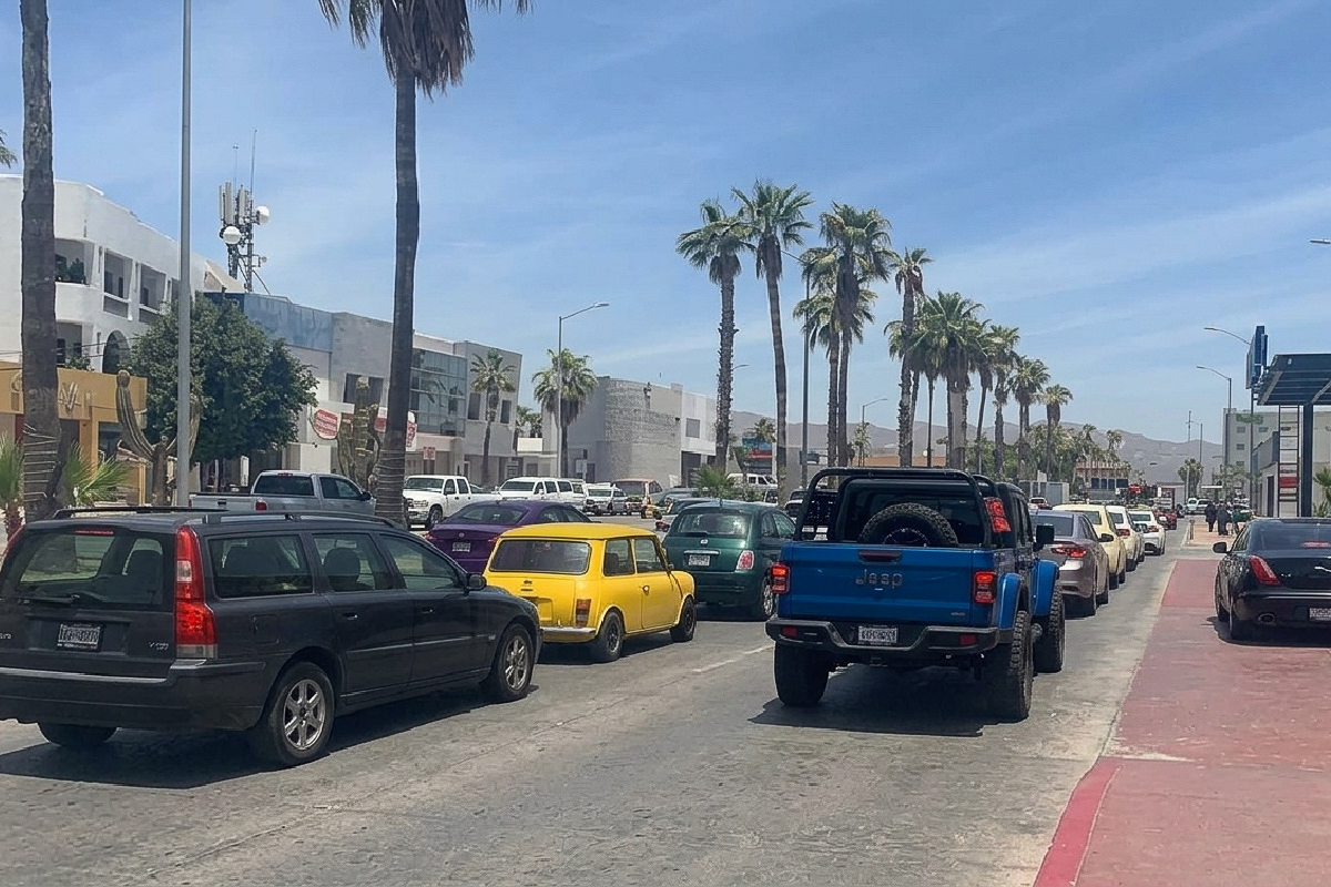 Cabo Street with Traffic During Blockade