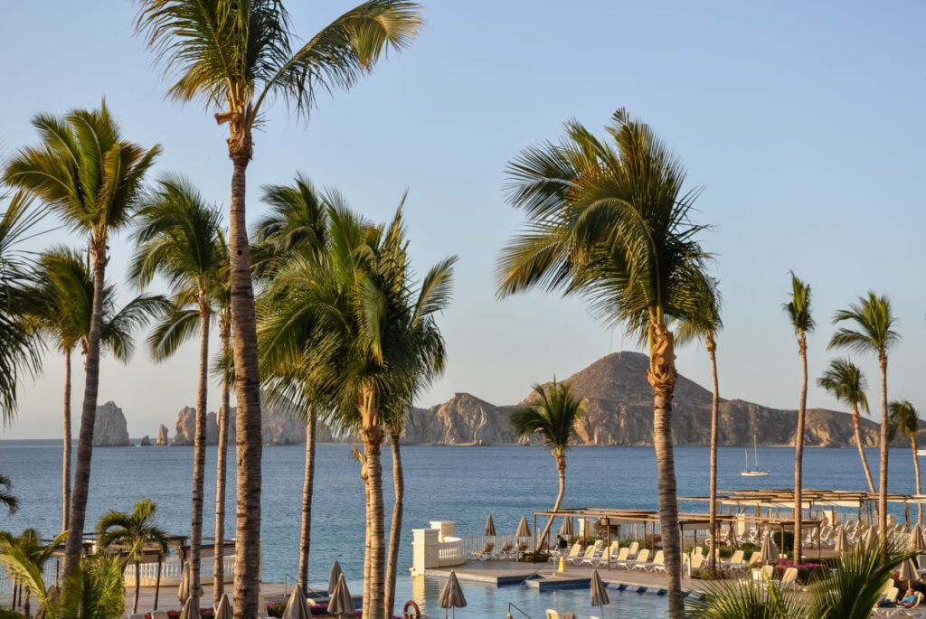 View of El Arco from Riu Palace Hotel and Resort in Los Cabos.