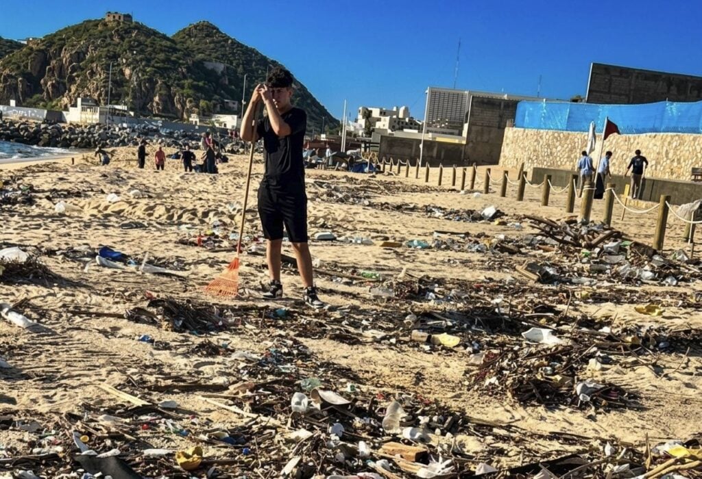 Authorities Continue Clean Up Work At Medano Beach In Los Cabos