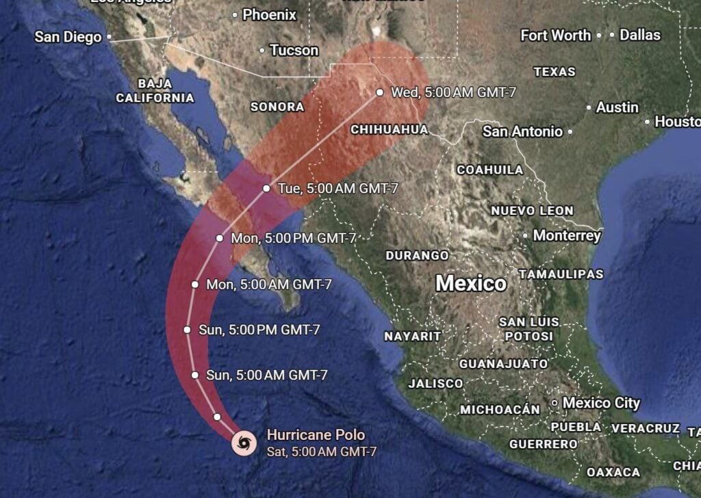 Hurricane Polo Path