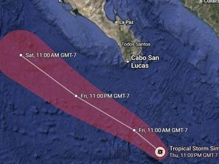 Tropical Storm Simon Turns Away From Cabo Here's What To Expect This Weekend
